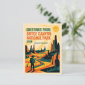 ユタ州 - ブライスキャニオン国立公園 レトロ 1930年代 ポストカード (スタンド正面)