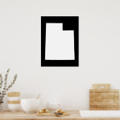 ユタ州（ホワイト） ポスター (キッチン)