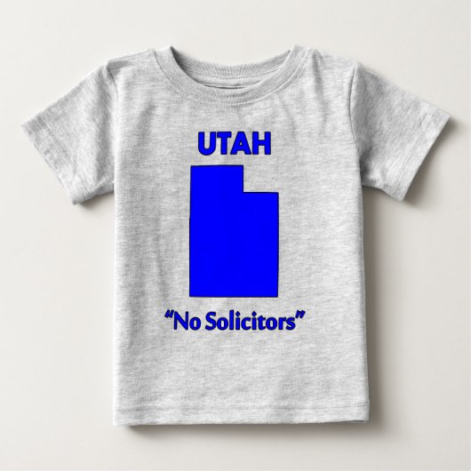 ユタ州 - 勧誘お断り ベビーTシャツ (正面)