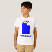 ユタ州 - 勧誘お断り Tシャツ (正面フル)