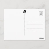 ユタ州（赤、白、青の葉書） ポストカード (裏面)