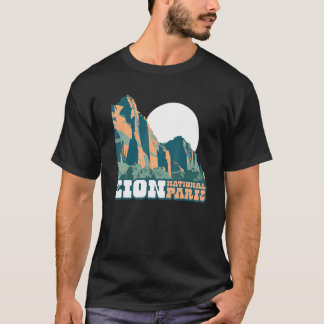 ユタ州 Zion+National+Park WPAポスター グラフィック Tシャツ
