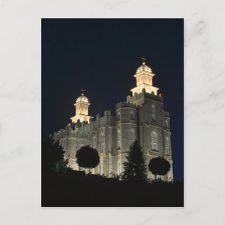 ユタ州LDS Mormon Temple Logan ポストカード