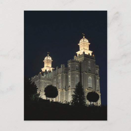 ユタ州LDS Mormon Temple Logan ポストカード (正面)