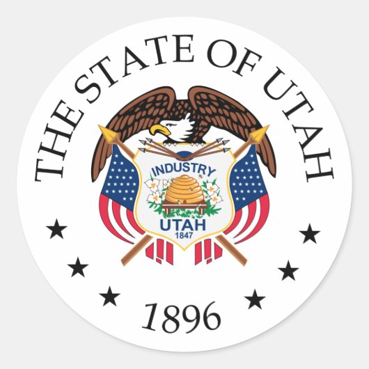 ユタ徴候 ラウンドシール (正面)