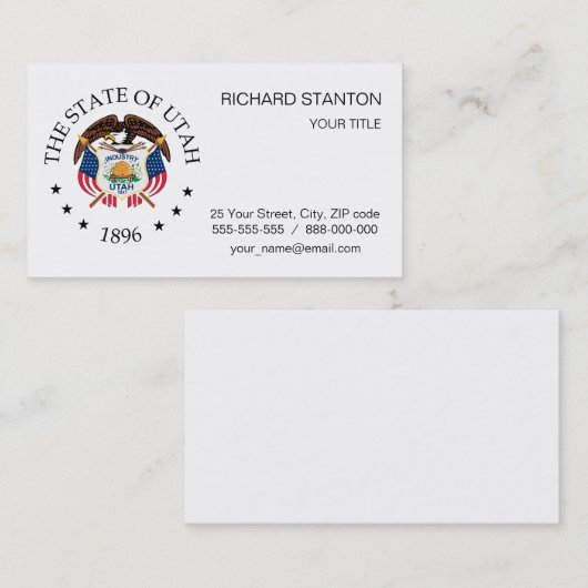 ユタ徴候 名刺 (正面/裏面)