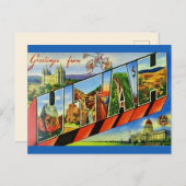 ユタ挨拶ヴィンテージ葉書 ポストカード (正面/裏面)