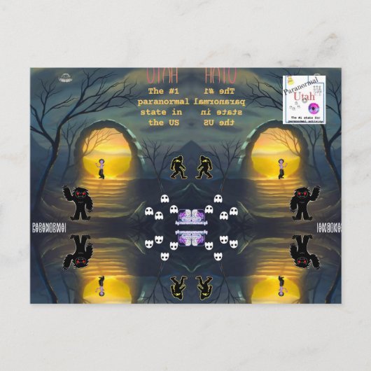 ユタ最も超常的な州はがき ポストカード (正面)