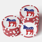 ユタ民主党員のろば ポーカーチップ (積み重ね)