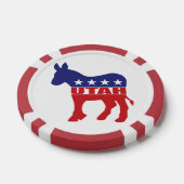 ユタ民主党員のろば ポーカーチップ (シングル)