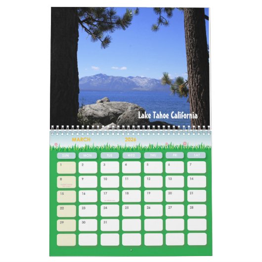ユタ湖とタホ湖ランドスケープのカレンダー カレンダー (3月 2026)