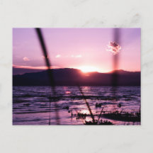 ユタ湖はがきサンセット