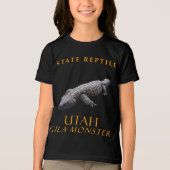 ユタ準州の爬虫類 アメリカドクトカゲ トライブレンドTシャツ (正面)