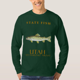 ユタ準州の魚 ボンネビル・カットスロートトラウト Tシャツ