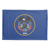 ユタ独身の州の愛国的なピラロケース国旗 枕カバー (裏面)