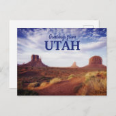 ユタ砂漠のはがき ポストカード (正面/裏面)