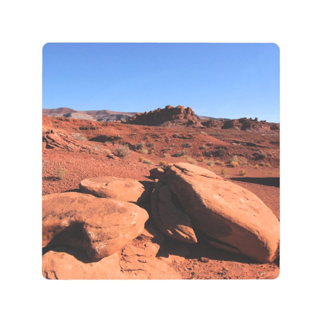 ユタ砂漠 メタルプリント (正面)