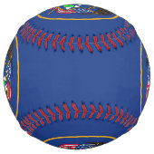 ユタ米国の旗との愛国心が強いソフトボール ソフトボール (裏面)