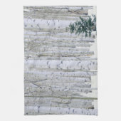 ユタ米国《植物》アスペン(Populus tremuloides)&ダグラス キッチンタオル (縦)