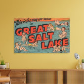 ユタ素晴らし州ソルトレイク キャンバスプリント (インサイチュ (リビング))