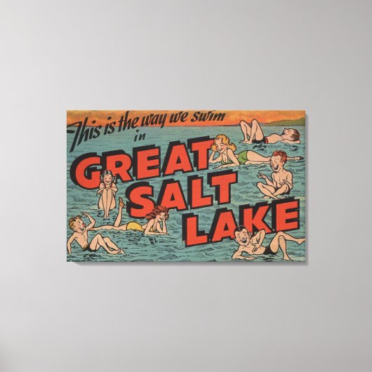 ユタ素晴らし州ソルトレイク キャンバスプリント (正面)