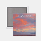 ユタ素晴らし州ソルトレイク マグネット (正面/裏面)