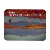 ユタ素晴らし州北部の塩湖 マグネット (横)