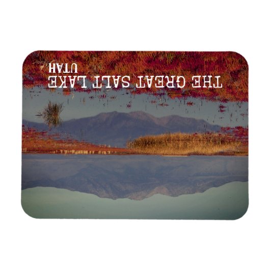 ユタ素晴らし州北部の塩湖 マグネット (横)