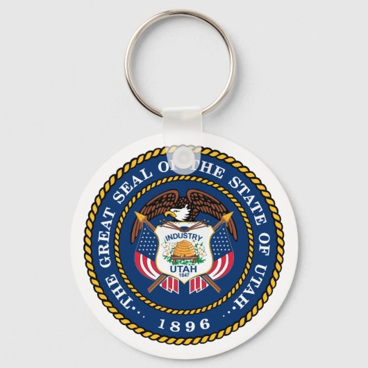 ユタ素晴らし州1896年印章 キーホルダー (正面)