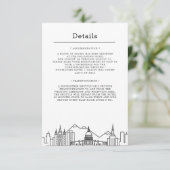 ユタ結婚州 |ゲスト詳細招待状 招待状 (スタンド正面)