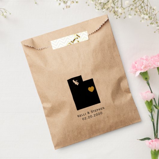 ユタ結婚式の引き出物トリートサックス、抱き枕 フェイバーバッグ (封をした状態)