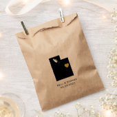 ユタ結婚式の引き出物トリートサックス、抱き枕 フェイバーバッグ (クリップ留めされた状態)