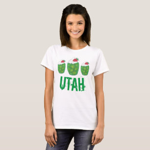 ユタ緑ゼラチンデザートパフェいちご食品 Tシャツ