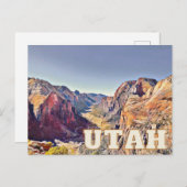 ユタ自然アドベンチャーハイキングパークハガキ ポストカード (正面/裏面)
