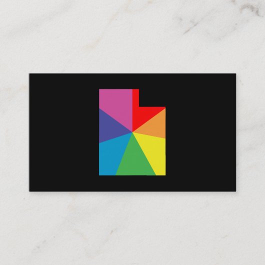 ユタ色バースト 名刺 (正面)