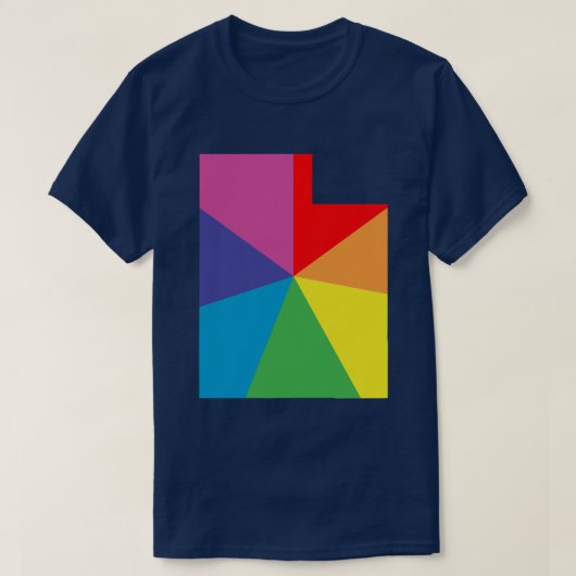 ユタ色バースト Tシャツ (デザイン正面)