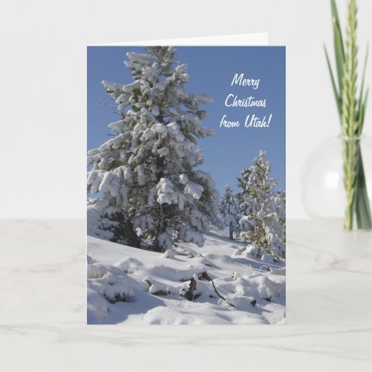ユタ雪クリスマスカード シーズンカード (正面)