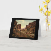 ユタ1900年のデンバーおよびリオ・グランデ川の鉄道線路 カード (黄色い花)