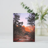 ユタ・ウィッシュ・キャニオン・トレイル・シオン国立公園 ポストカード (スタンド正面)