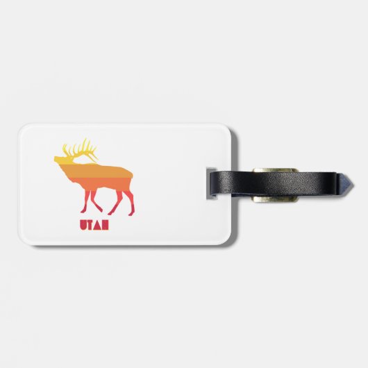 ユタ・エルク ラゲッジタグ (裏面横)