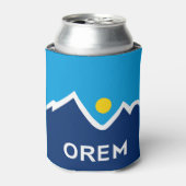 ユタ・オレム州旗 缶クーラー (缶正面)
