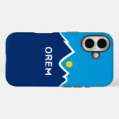 ユタ・オレム州旗 Case-Mate iPhoneケース (裏面 (横))