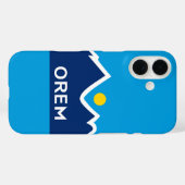 ユタ・オレム州旗 Case-Mate iPhoneケース (裏面 (横))