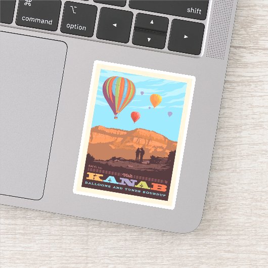 ユタ・カナブ | 風船と曲の丸め シール (詳細)