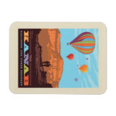 ユタ・カナブ | 風船と曲の丸め マグネット (横)