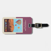 ユタ・カナブ | 風船と曲の丸め ラゲッジタグ (正面横)