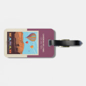 ユタ・カナブ | 風船と曲の丸め ラゲッジタグ (裏面横)