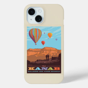 ユタ・カナブ 風船と曲の丸め iPhone 15ケース