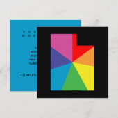 ユタ カラーバースト 招待状 (正面/裏面)