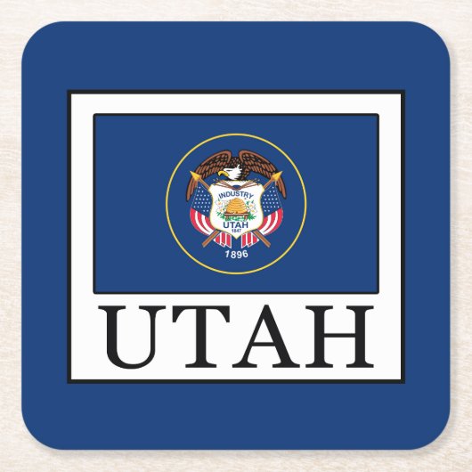 ユタ スクエアペーパーコースター (正面)